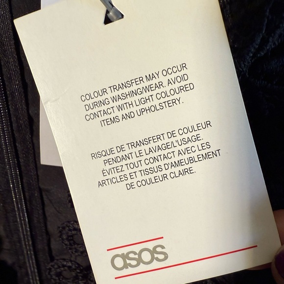 NWT ASOS Chic and Sexy black lace dress Size 12 - Picture 12 of 12